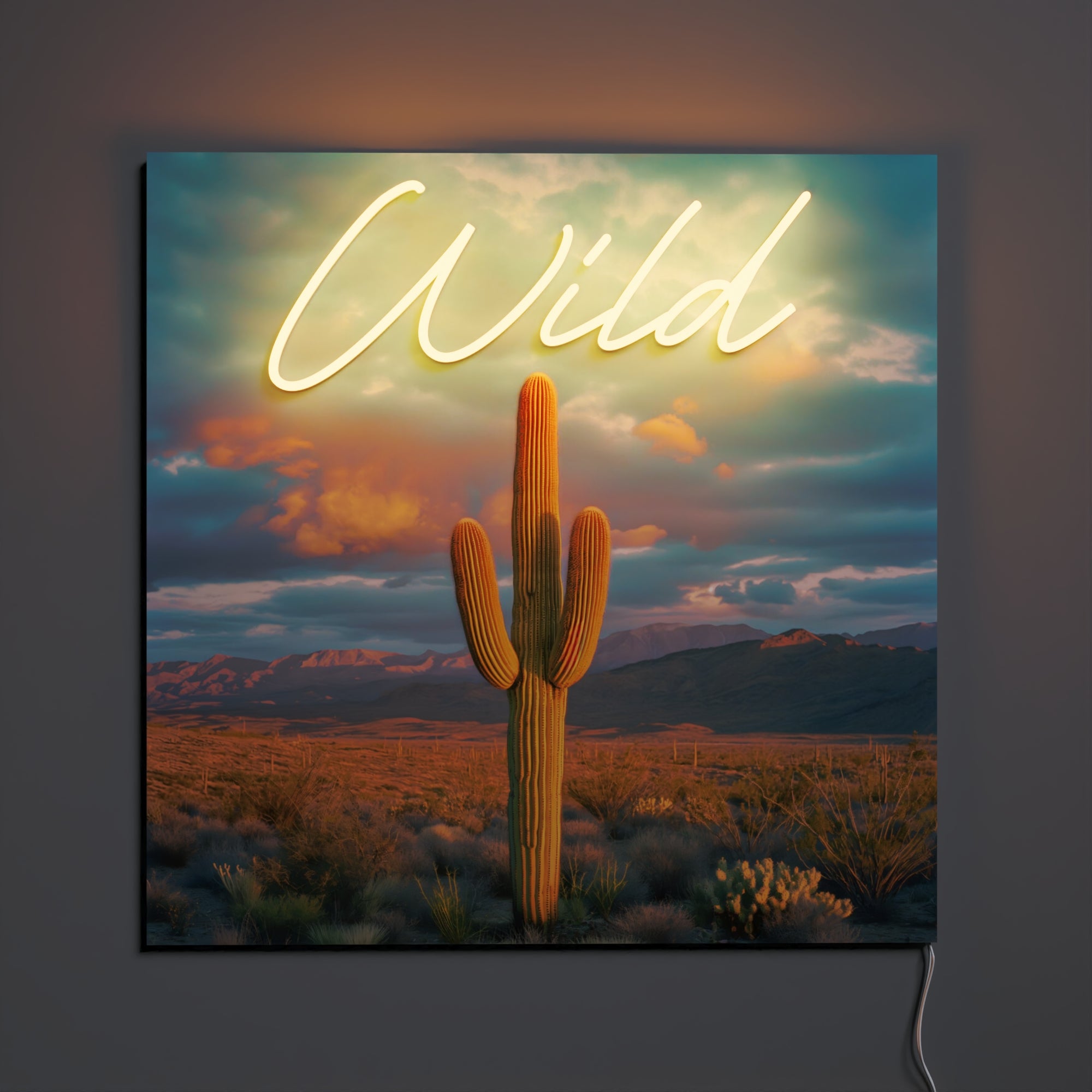 Wild by Yellowpop Wonderland, Zeichen aus Neon-LEDs